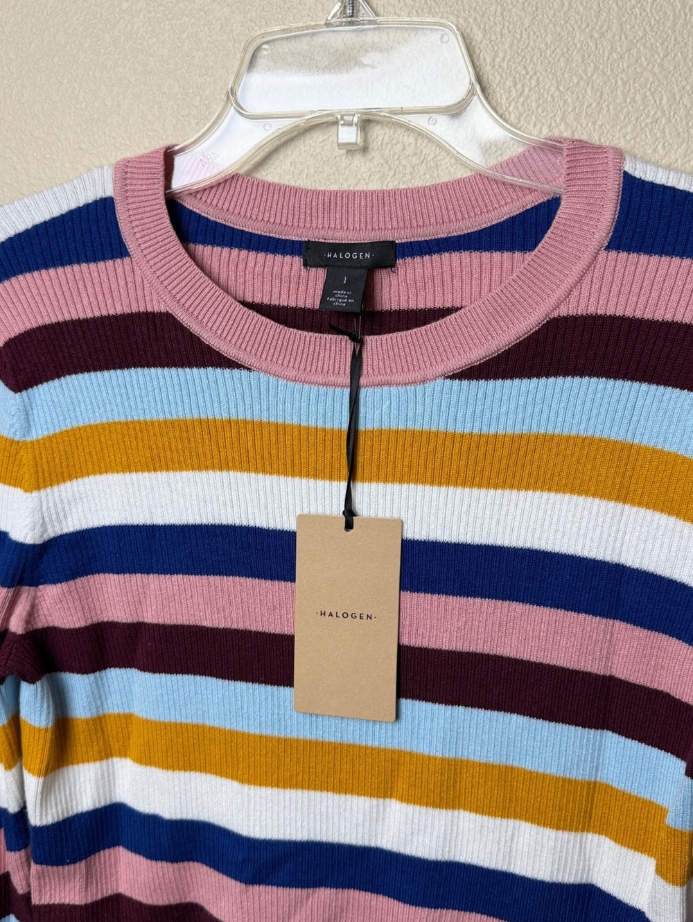 Halogen Multi Color Striped Sweater - Picture 2 of 4